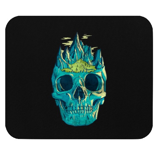 Funny Skull Nature Hiking Team Mouse Pads