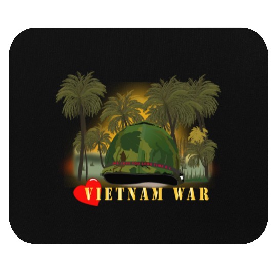 Vietnam Era Helmet Cover - MELOVEYOULONGTIME GI w Mouse Pads