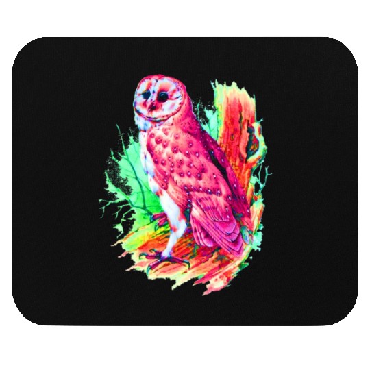 Great Owl Illustrate Mouse Pads