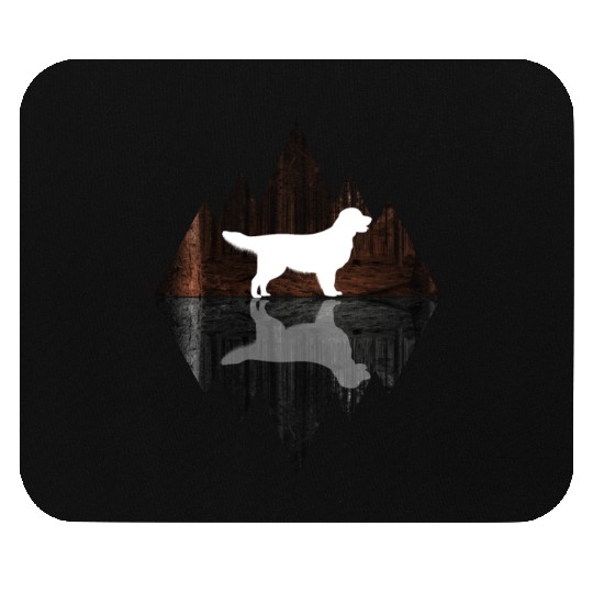 Golden Retriever abstract - geometry dog triangle Mouse Pads