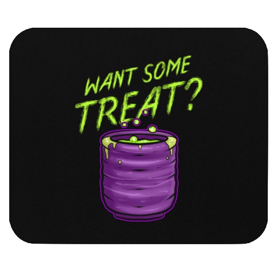 Want Some Treat Pot Of Green Witch Tea Slime Mouse Pads