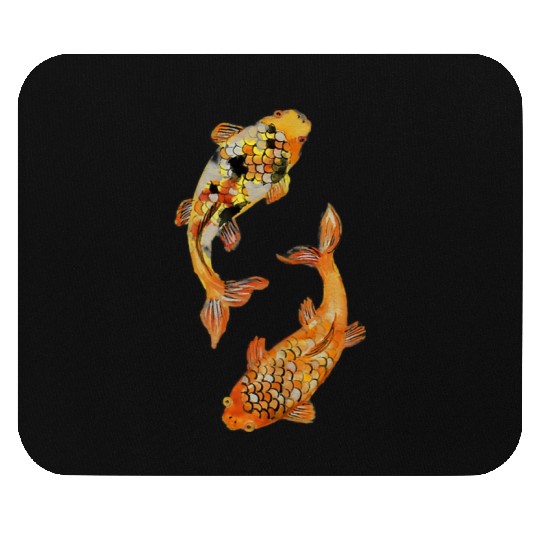 Aesthetic Japanese Koi Fish Nishikigoi Mouse Pads
