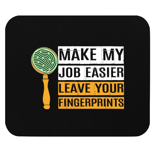Funny Forensic Science Humor Crime Detective Mouse Pads