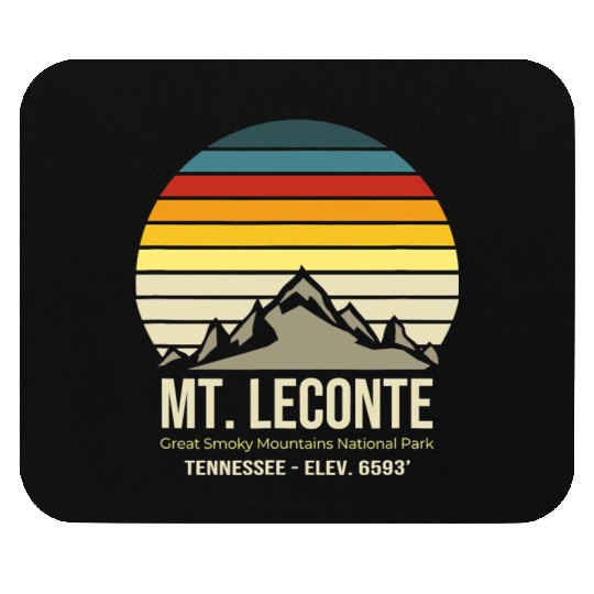 Mt LeConte Great Smoky Mountains Vintage Tennessee Mouse Pads