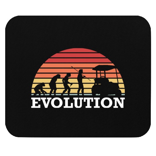 Golf Caddy Evolution Golfing Golfer Golf Ball Mouse Pads
