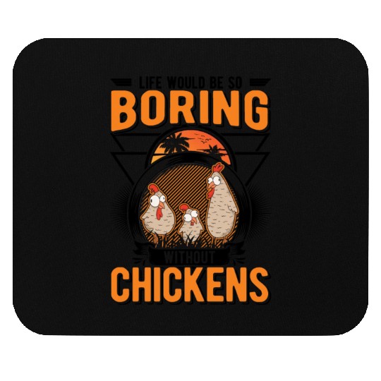 Chickens Gift Farmer Chicken Coop Mouse Pads