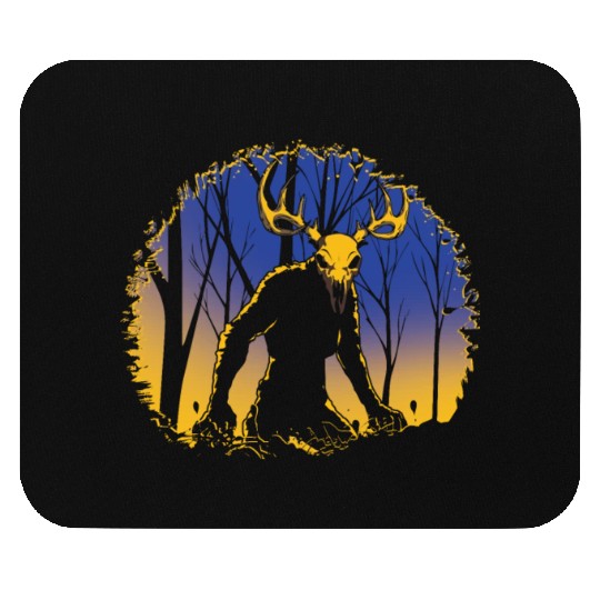 Wendigo Folk Creature Forest Cryptid Halloween Mouse Pads