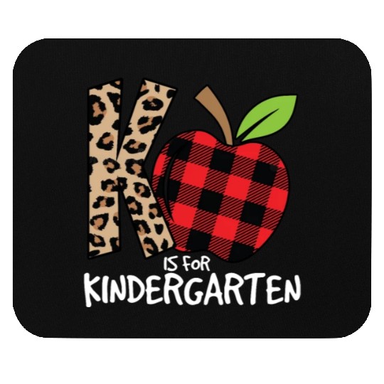 K Is For Kindergarten Cheetah Back To School Mouse Pads