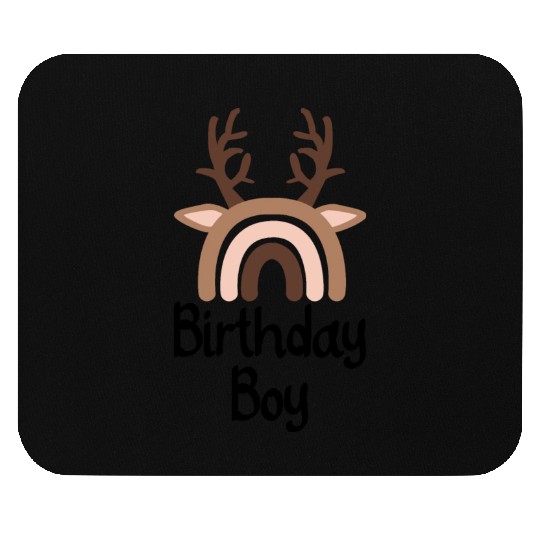 Birthday boy deer Mouse Pads
