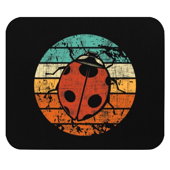 Retro Vintage Ladybug Animal Insect Lover Ladybird Mouse Pads
