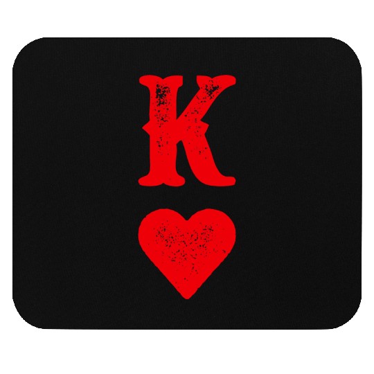 King Of Hearts Playing Cards Couples Halloween Cos Mouse Pads