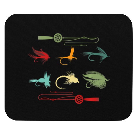 Trout Fly Fishing Nature Outdoor Fisherman Funny Mouse Pads