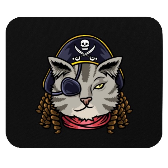 Pirate Cat Cat Mom Gift Mouse Pads