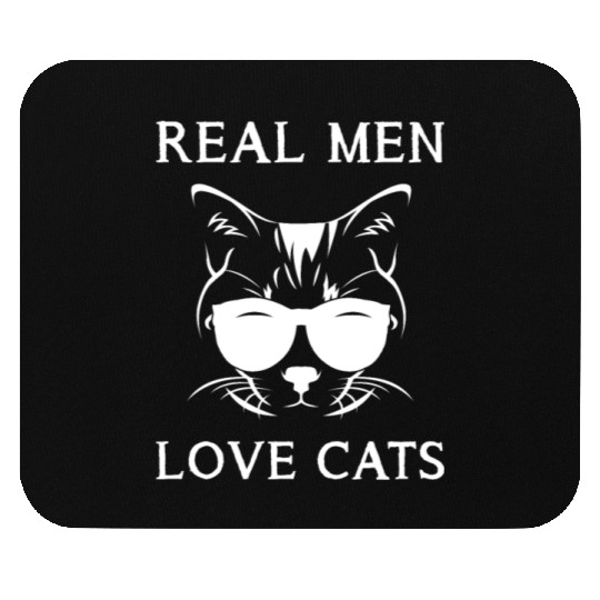 Real Men Love Cats Cat Man Cat Lover Mouse Pads
