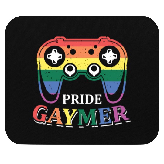 Pride Gaymer LGBT Gay Gamer Rainbow Pride Flag Mouse Pads