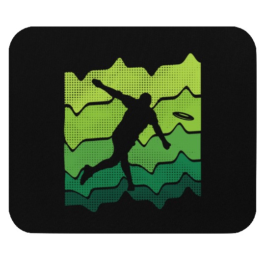 Disc Golfer Graphic Flying Disc Golf Mouse Pads