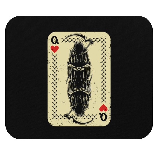 Santa Muerte Calavera Mexico Skeleton Poker Card D Mouse Pads