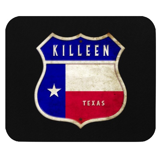 Killeen Texas Crest Flag Design Mouse Pads