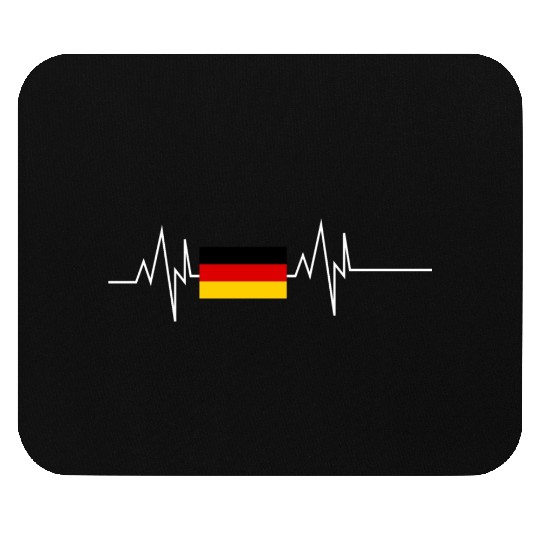 Germany Flag Heartbeat Mouse Pads