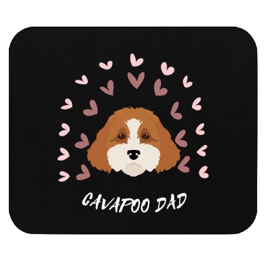 CAVAPOO Dad. Cute cavapoo puppy. Dog Lover Mouse Pads