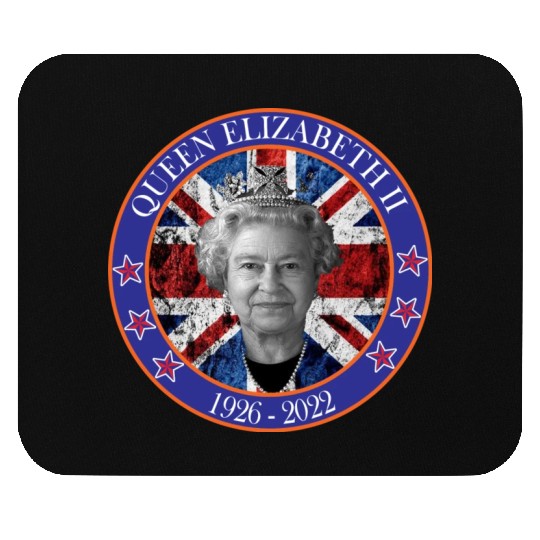''queen elizabeth Mouse Pads rest in peace elizabeth sh