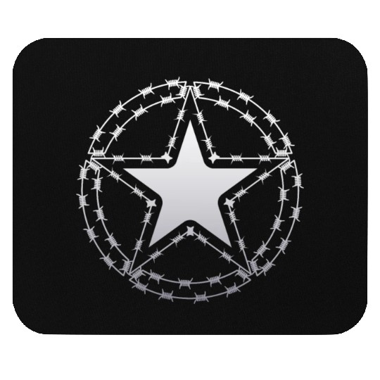Barbed Wire US Army Star Mouse Pads