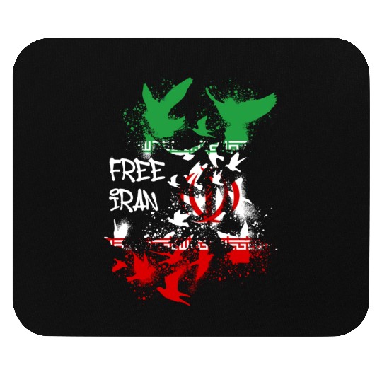 free iran, freedom, iran, no headscarves, flag Mouse Pads