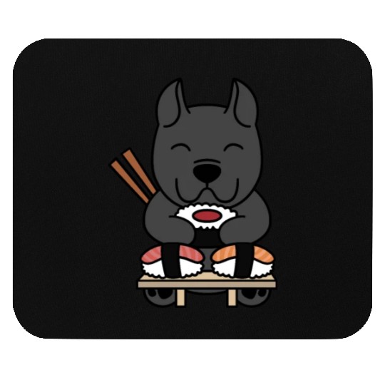 Sushi Lover Cane Corso Mouse Pads