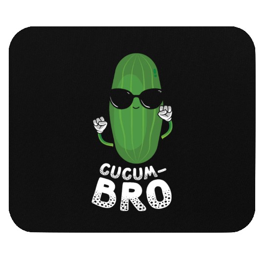 Cucumbro Vegetarian Vegetable Vegan Cucumber Mouse Pads