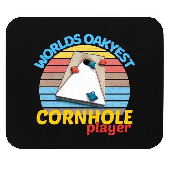 worlds oakyest cornhole player two Mouse Pads