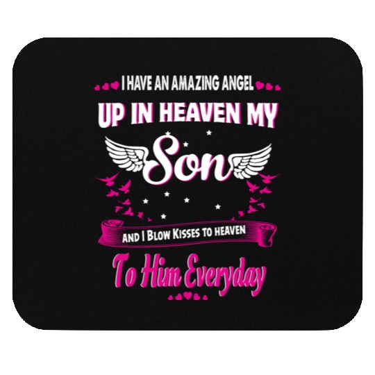 My Son Forever My Angel Sympathy In Loving Memory Mouse Pads