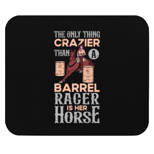 Barrel Racing Rodeo Equestrian Horse Barrel Racer Mouse Pads