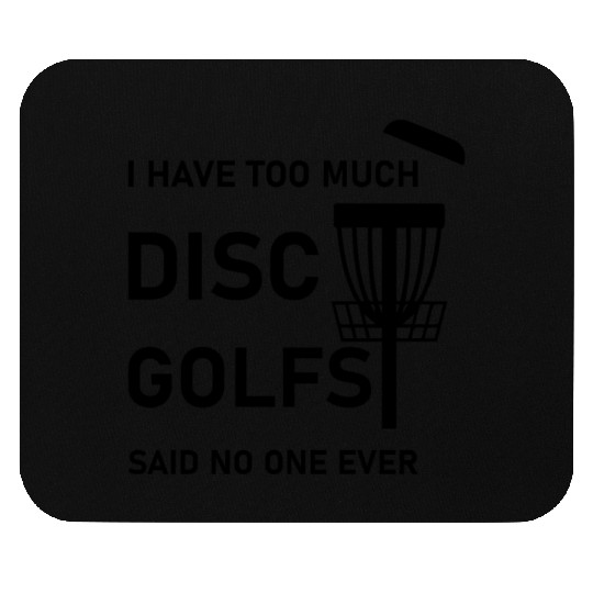 Disc Golfing Funny Frisbee Golf Mouse Pads
