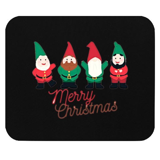 Christmas Funny Gnomes Mouse Pads