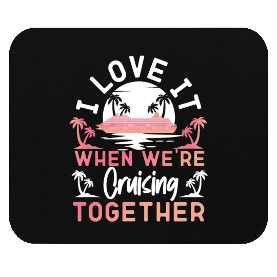 Cruise Ship Vacation Friends Mouse Pads
