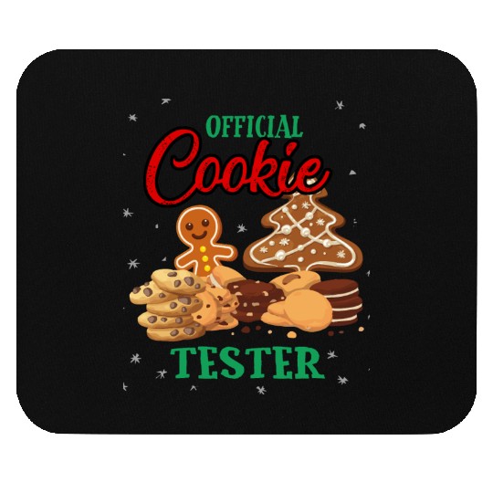 Official Cookie Taster Christmas Cute Holiday Mouse Pads