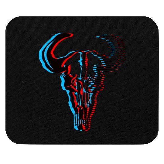 Buffalo skull Mouse Pads