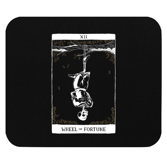 Wheel of Fortune Tarot Card Occult Goth Halloween Mouse Pads