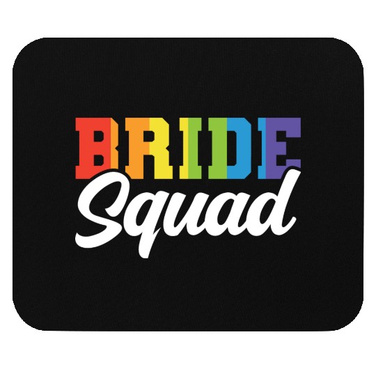 Bride Squad Lgbt Couple Wedding Gay Pride Bridal Mouse Pads