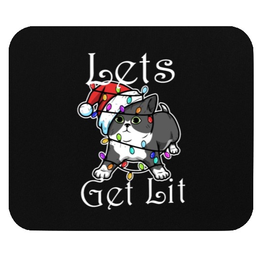 Lets get lit christmas Mouse Pads