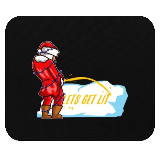 Lets get lit christmas Mouse Pads