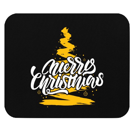 Merry Chirstmas tree Mouse Pads