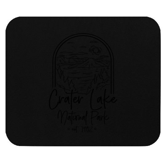 Crater Lake National Park Est. 1902 Crater Lakecas Mouse Pads
