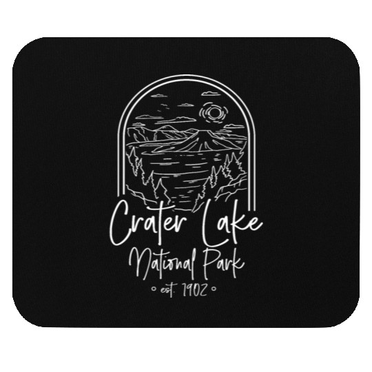 Crater Lake National Park Est. 1902 Crater Lakecas Mouse Pads