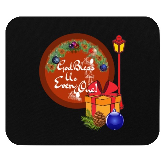 Cute A Christmas Carol God Bless Us Everyone Lamp Mouse Pads