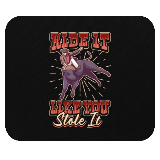 Rodeo Bull Riding Livestock Show Farmer Cattle Mouse Pads