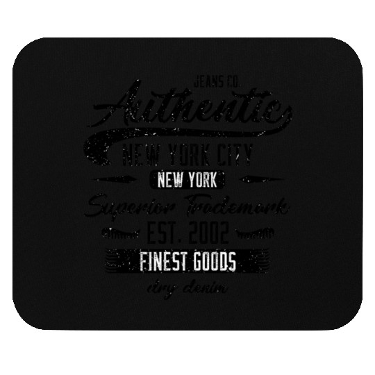 New York City Born In 2002 Vintage Birthday Mouse Pads