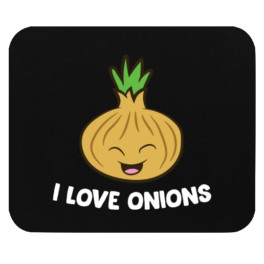 Onion - I love onions Mouse Pads