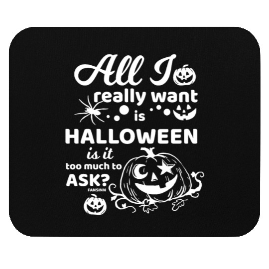 Jack o Lantern Halloween Pumpkin face Mouse Pads