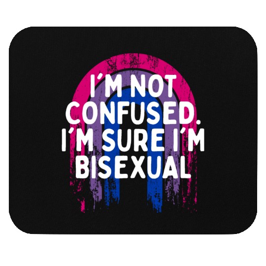 I'm Sure I'm Bisexual Bi Positivity Bi Pride Mouse Pads